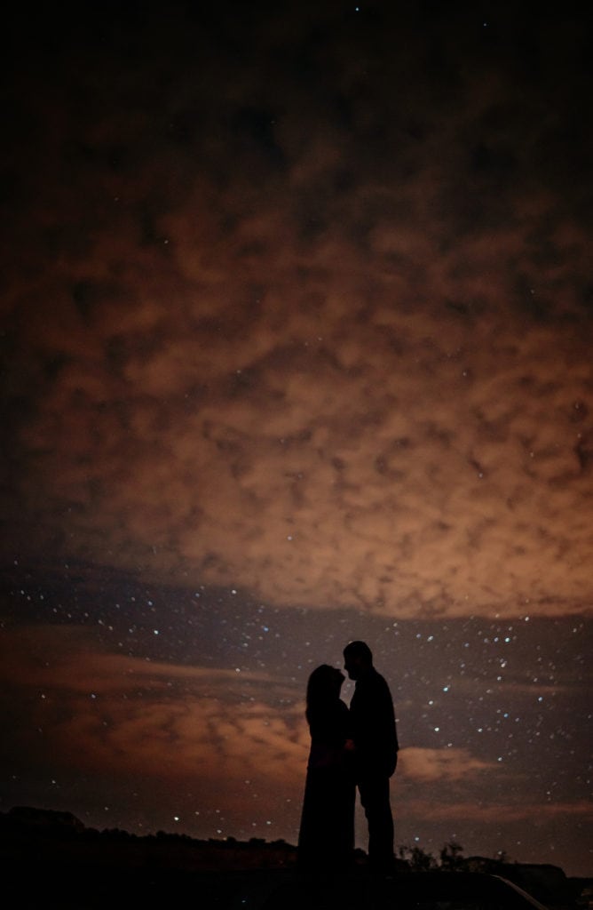 Stargazing with your partner is just one of the fun elopement ideas you can include in your elopement
