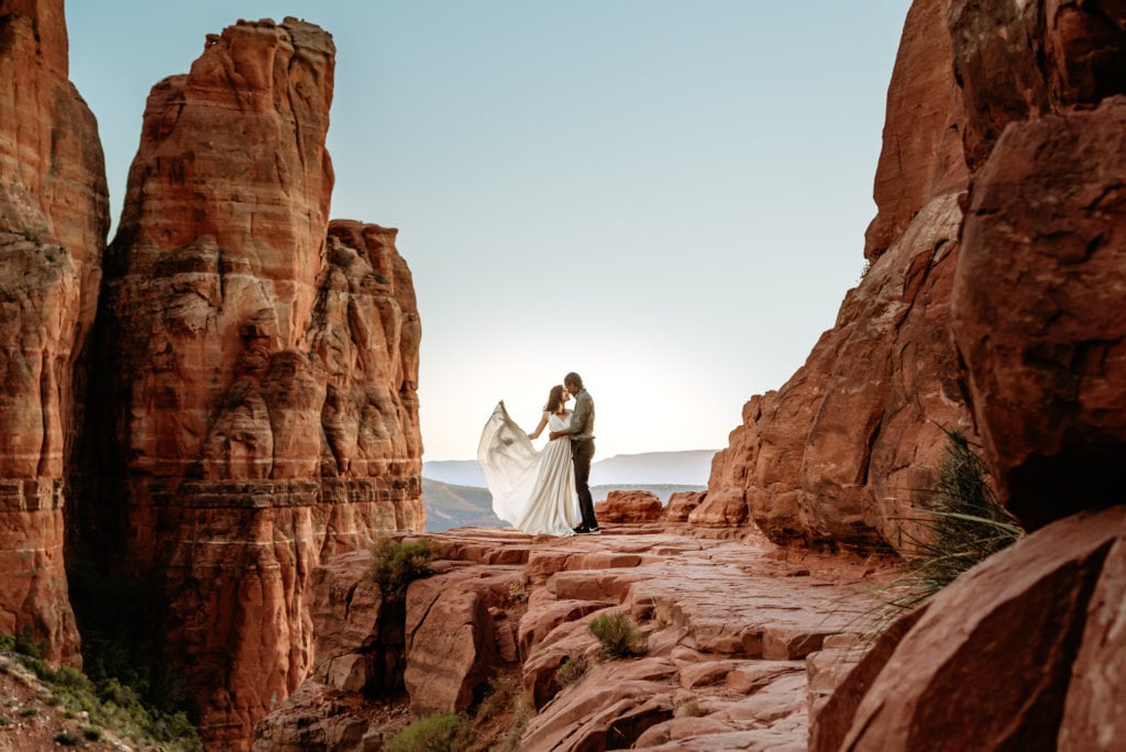 Cathedral Rock elopement wedding in Sedona Arizona