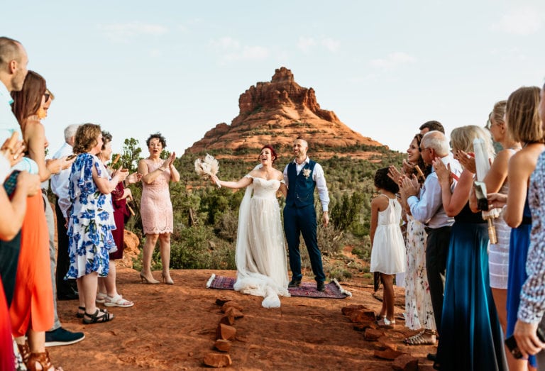 Lidia & Jack’s Bell Rock Wedding with day after Adventure Session in Sedona, Arizona
